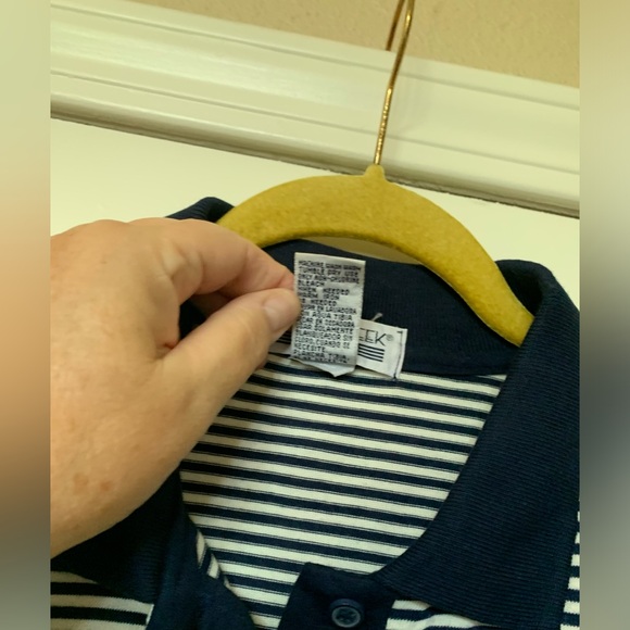 CABIN CREEK TALL Blue And White Shirt 🌴 - Picture 4 of 7